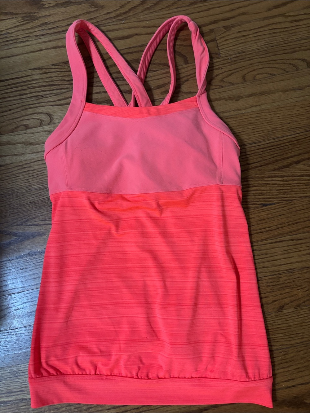 Athleta Neon Coral Performance Tank Top